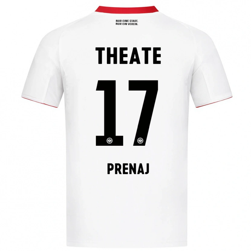 Danxen Barn Christian Prenaj #17 Vit Röd Bortatröja Matchtröjor 2025/26 Tröjor T-Tröja