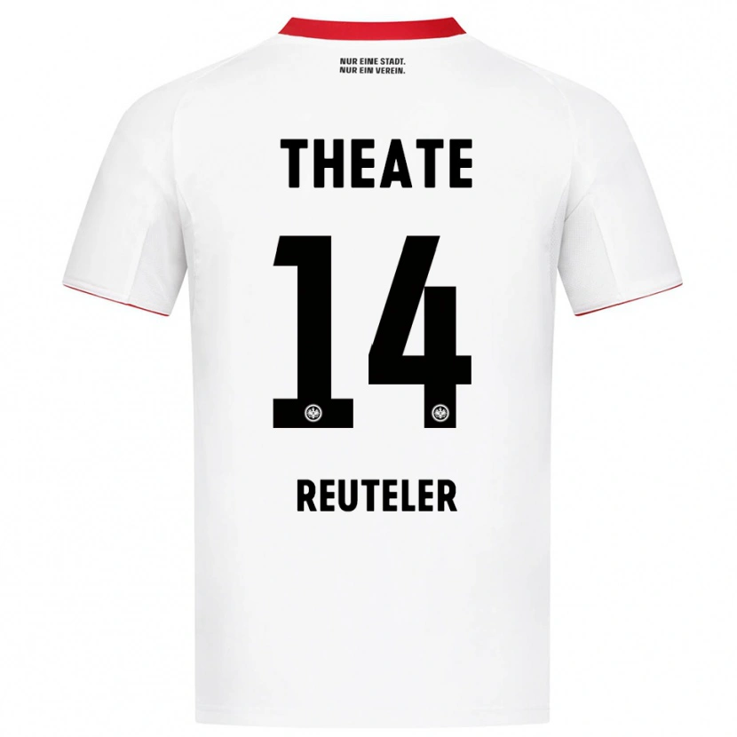 Danxen Barn Géraldine Reuteler #14 Vit Röd Bortatröja Matchtröjor 2025/26 Tröjor T-Tröja