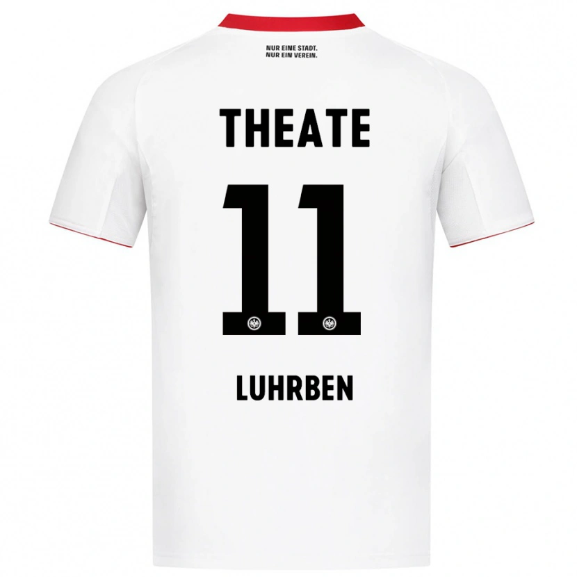 Danxen Barn Nina Lührßen #11 Vit Röd Bortatröja Matchtröjor 2025/26 Tröjor T-Tröja