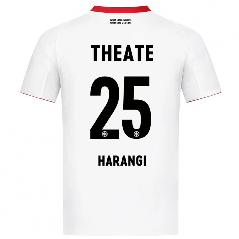 Danxen Barn Aiden Harangi #25 Vit Röd Bortatröja Matchtröjor 2025/26 Tröjor T-Tröja