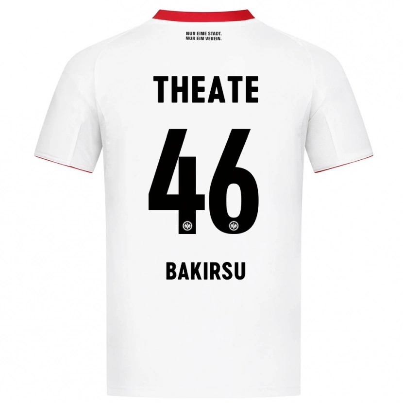 Danxen Barn Hüseyin Bakirsu #46 Vit Röd Bortatröja Matchtröjor 2025/26 Tröjor T-Tröja