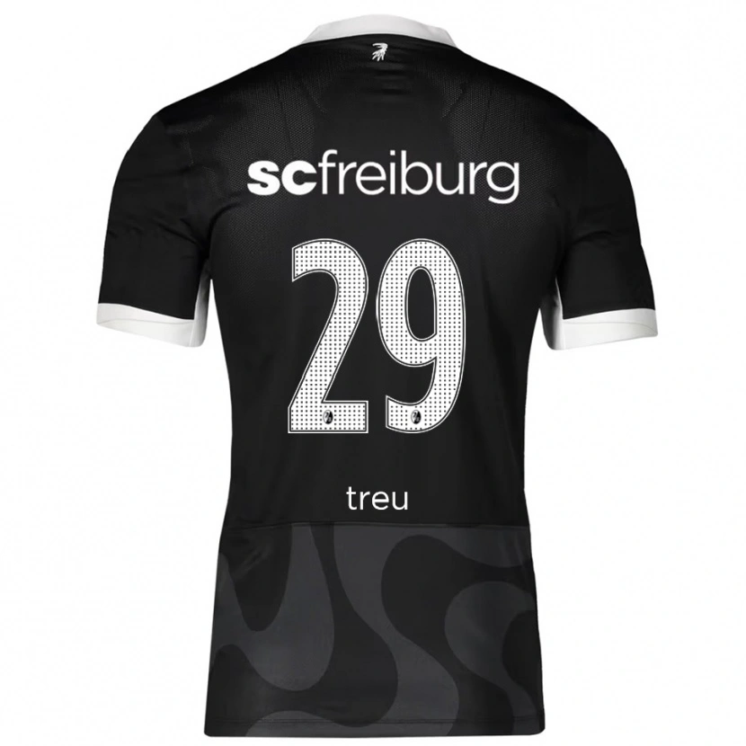 Danxen Barn Philipp Treu #29 Svart Vit Bortatröja Matchtröjor 2025/26 Tröjor T-Tröja