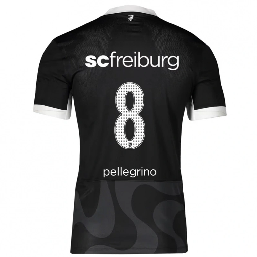 Danxen Barn Gabriel Pellegrino #8 Svart Vit Bortatröja Matchtröjor 2025/26 Tröjor T-Tröja