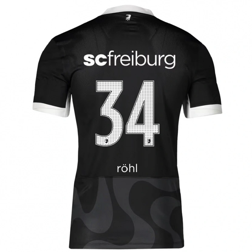 Danxen Barn Merlin Röhl #34 Svart Vit Bortatröja Matchtröjor 2025/26 Tröjor T-Tröja