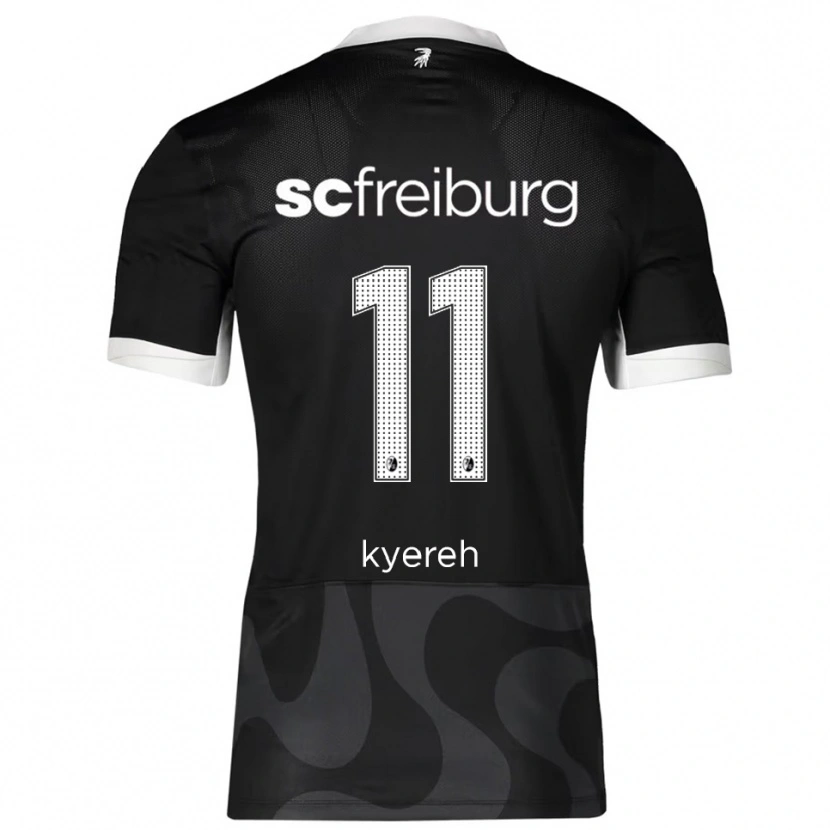 Danxen Barn Daniel-Kofi Kyereh #11 Svart Vit Bortatröja Matchtröjor 2025/26 Tröjor T-Tröja