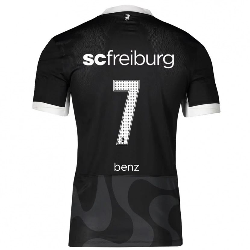 Danxen Barn Jakob Benz #7 Svart Vit Bortatröja Matchtröjor 2025/26 Tröjor T-Tröja