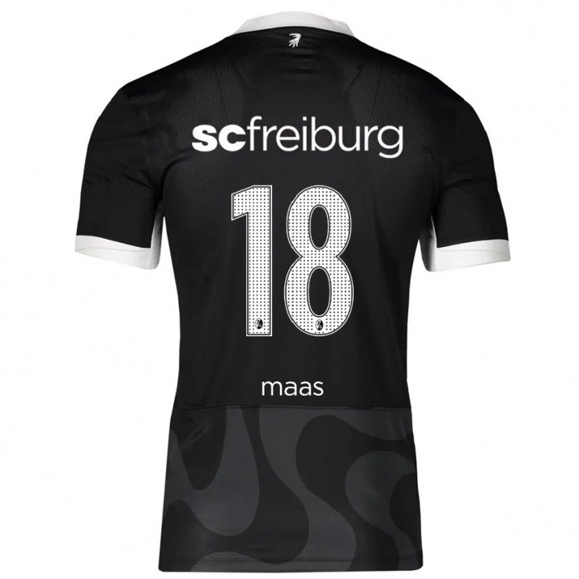 Danxen Barn Mia-Lena Maas #18 Svart Vit Bortatröja Matchtröjor 2025/26 Tröjor T-Tröja
