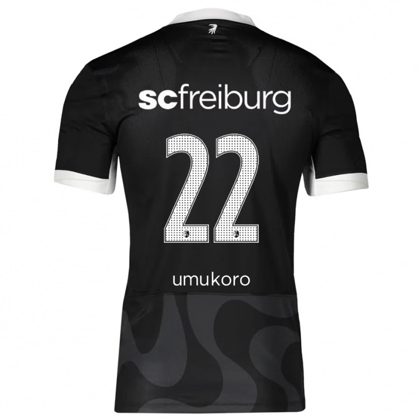 Danxen Barn Jayden Umukoro #22 Svart Vit Bortatröja Matchtröjor 2025/26 Tröjor T-Tröja