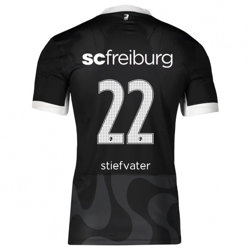 Danxen Barn Max Stiefvater #22 Svart Vit Bortatröja Matchtröjor 2025/26 Tröjor T-Tröja