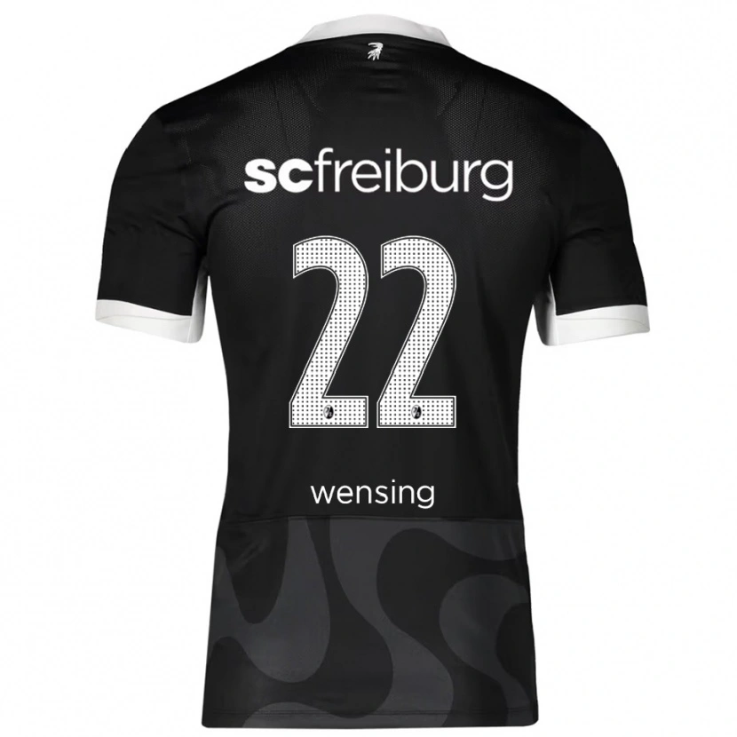 Danxen Barn Luisa Wensing #22 Svart Vit Bortatröja Matchtröjor 2025/26 Tröjor T-Tröja