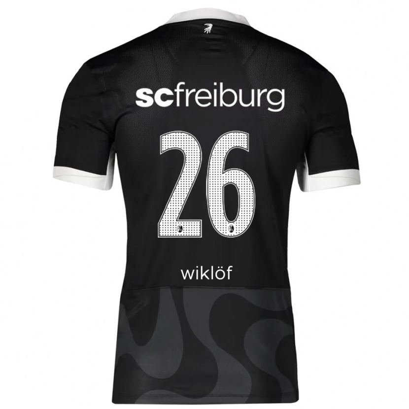 Danxen Barn Oscar Wiklöf #26 Svart Vit Bortatröja Matchtröjor 2025/26 Tröjor T-Tröja