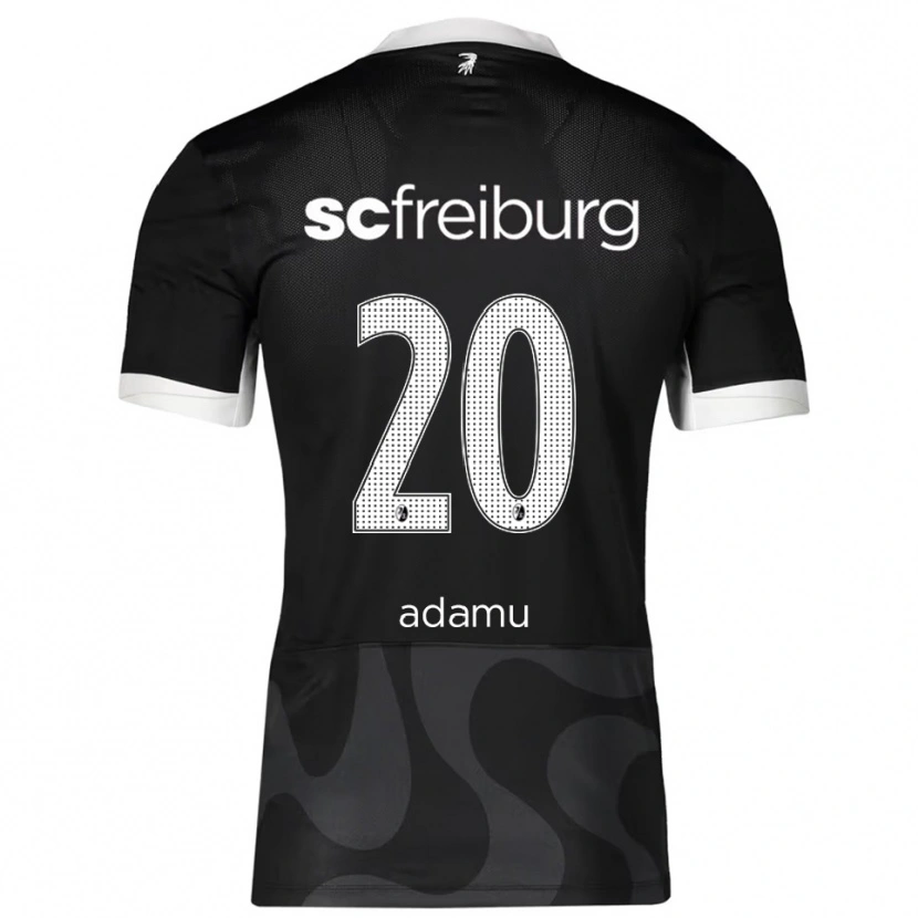 Danxen Barn Junior Adamu #20 Svart Vit Bortatröja Matchtröjor 2025/26 Tröjor T-Tröja