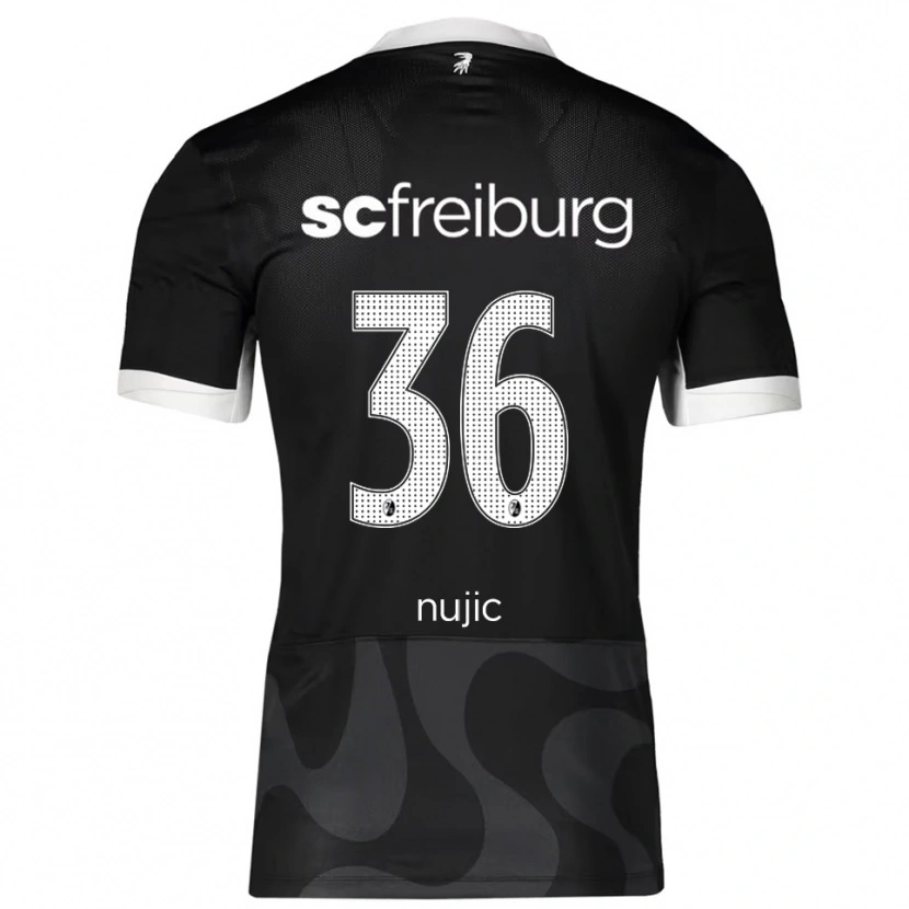 Danxen Barn Luka Nujic #36 Svart Vit Bortatröja Matchtröjor 2025/26 Tröjor T-Tröja