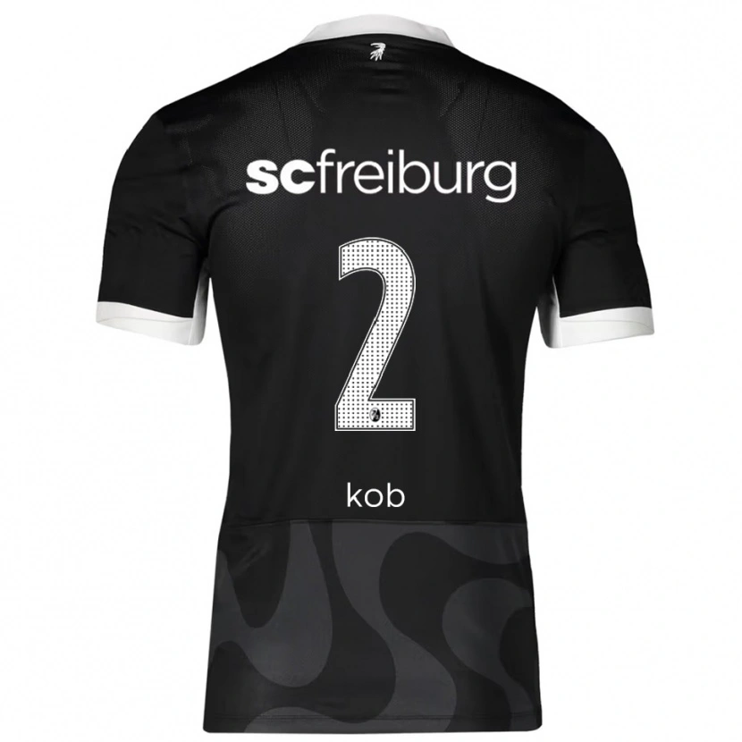 Danxen Barn Leon Koß #2 Svart Vit Bortatröja Matchtröjor 2025/26 Tröjor T-Tröja
