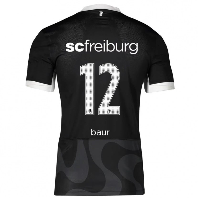 Danxen Barn Kimi Baur #12 Svart Vit Bortatröja Matchtröjor 2025/26 Tröjor T-Tröja