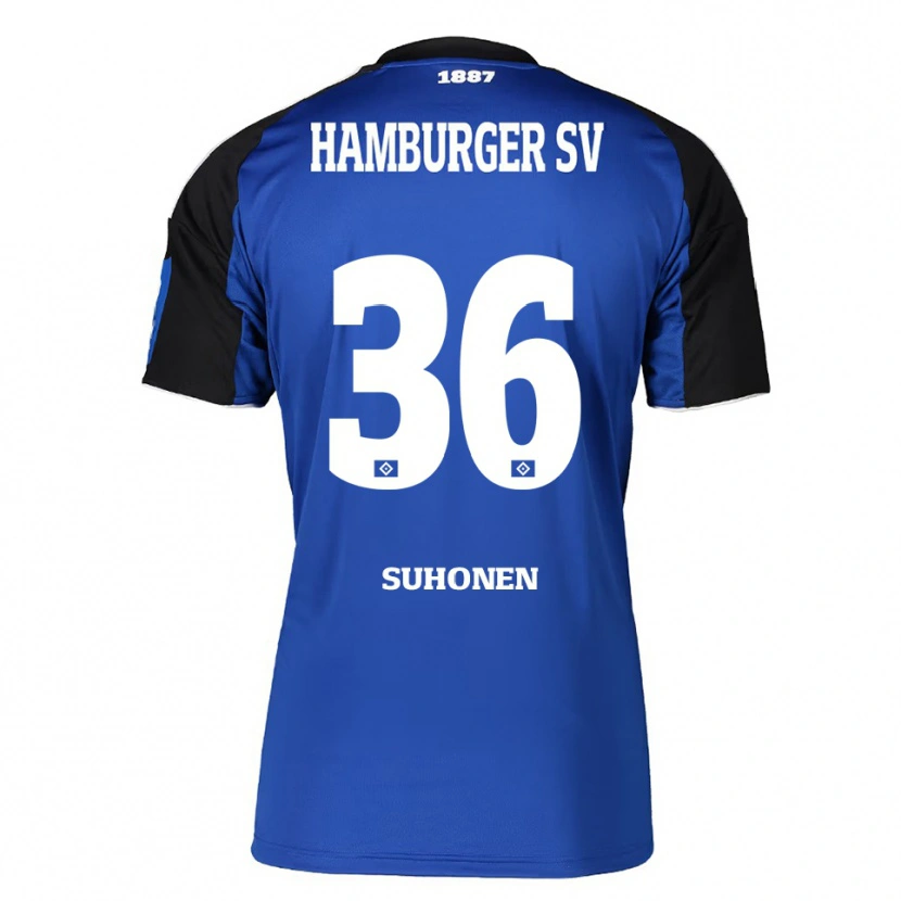 Danxen Barn Anssi Suhonen #36 Blå Svart Bortatröja Matchtröjor 2025/26 Tröjor T-Tröja