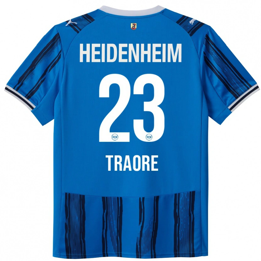 Danxen Barn Omar Traoré #23 Blå Marinblå Bortatröja Matchtröjor 2025/26 Tröjor T-Tröja