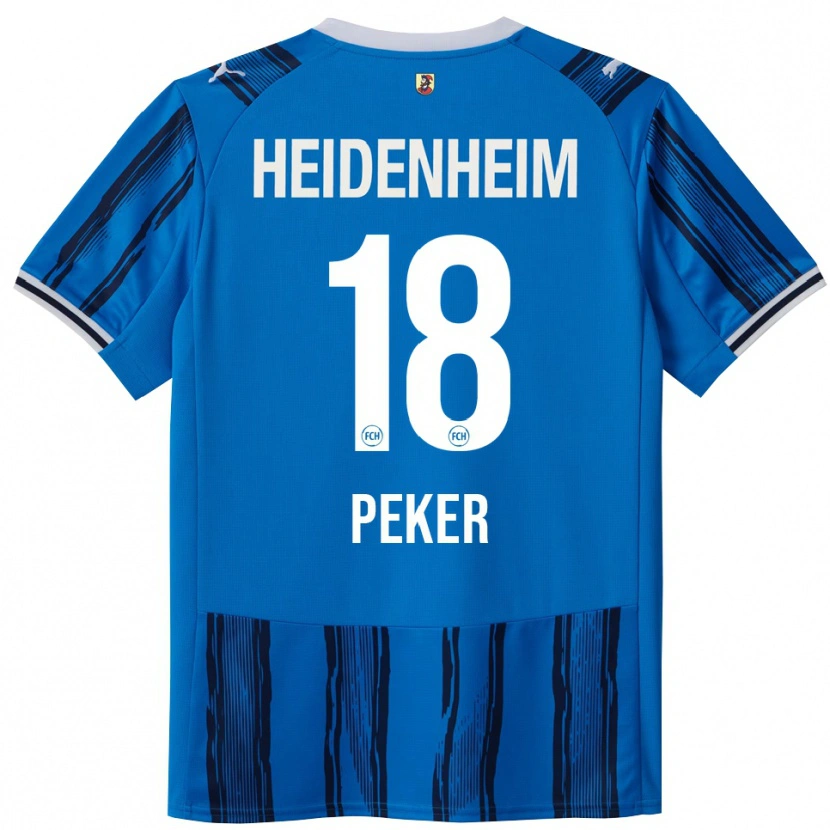 Danxen Barn Sena Peker #18 Blå Marinblå Bortatröja Matchtröjor 2025/26 Tröjor T-Tröja