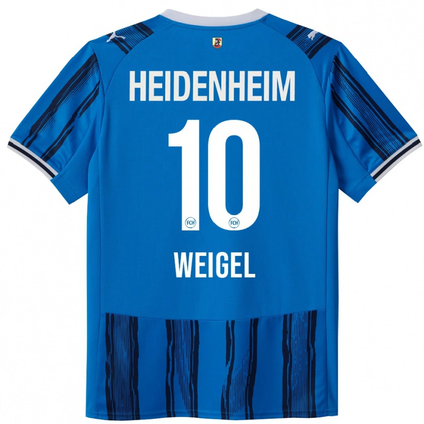 Danxen Barn Tobias Weigel #10 Blå Marinblå Bortatröja Matchtröjor 2025/26 Tröjor T-Tröja