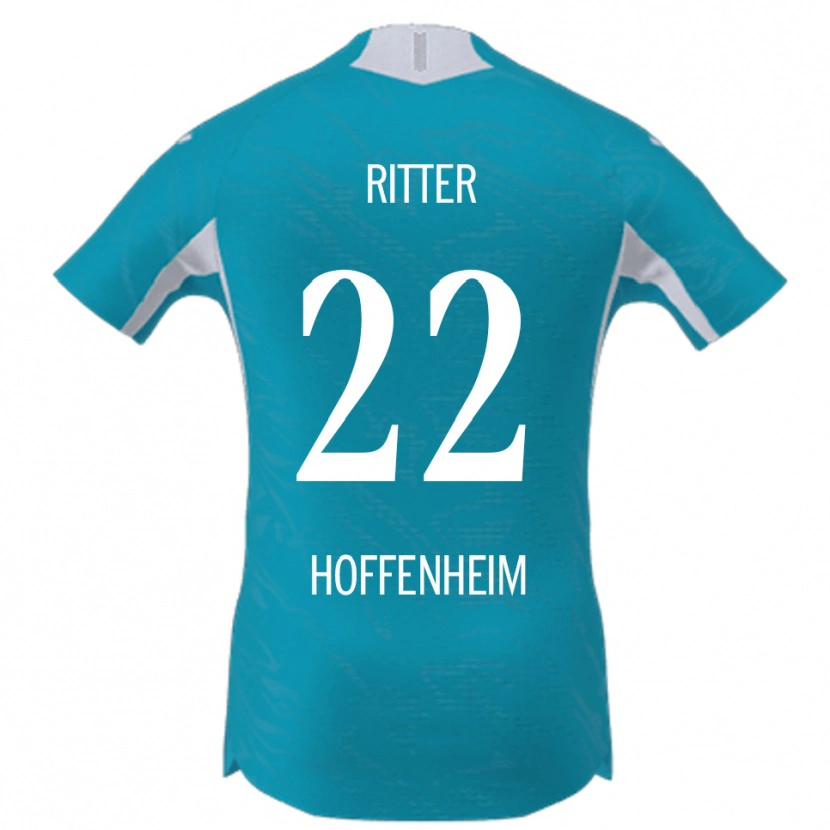 Danxen Barn Sara Ritter #22 Himmelsblå Bortatröja Matchtröjor 2025/26 Tröjor T-Tröja