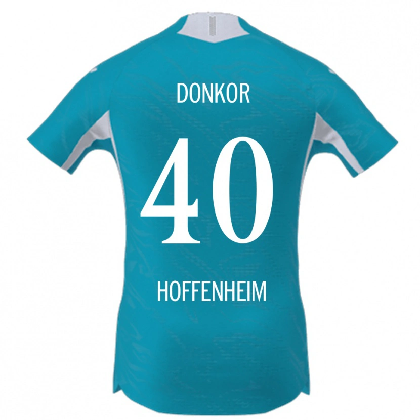 Danxen Barn Denis Donkor #40 Himmelsblå Bortatröja Matchtröjor 2025/26 Tröjor T-Tröja