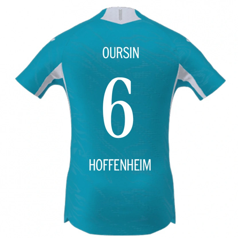Danxen Barn Fredrik Oursin #6 Himmelsblå Bortatröja Matchtröjor 2025/26 Tröjor T-Tröja