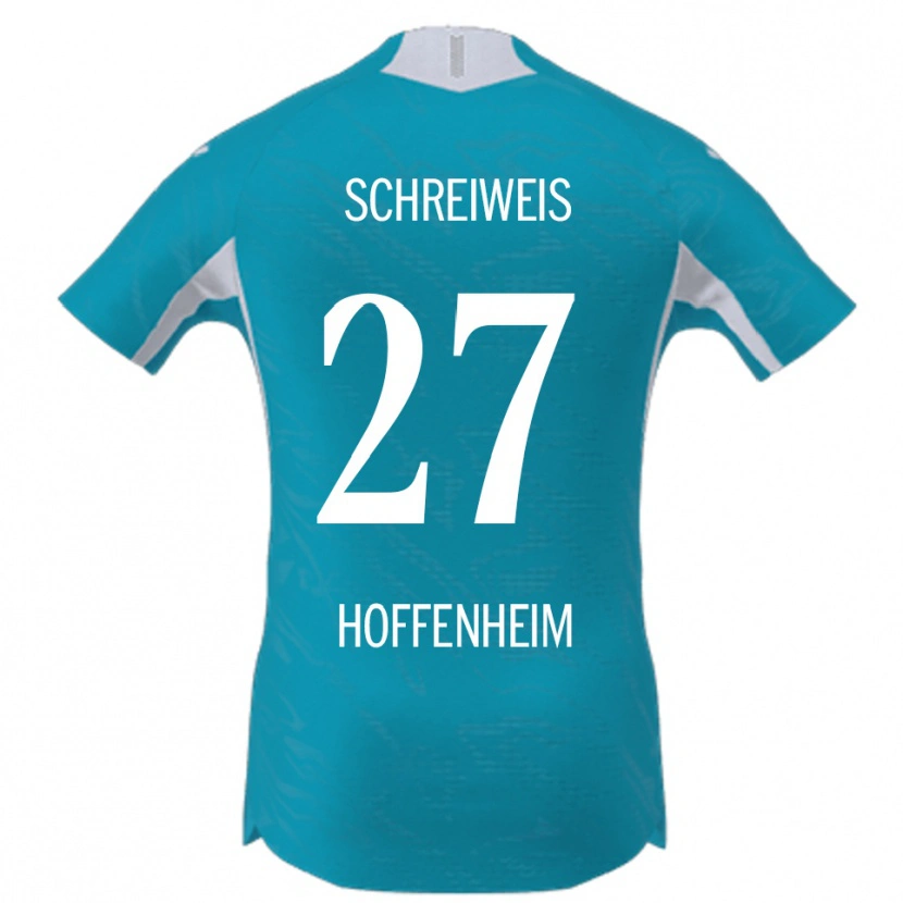 Danxen Barn Ben Schreiweis #27 Himmelsblå Bortatröja Matchtröjor 2025/26 Tröjor T-Tröja