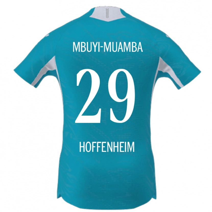 Danxen Barn Hubert Mbuyi-Muamba #29 Himmelsblå Bortatröja Matchtröjor 2025/26 Tröjor T-Tröja