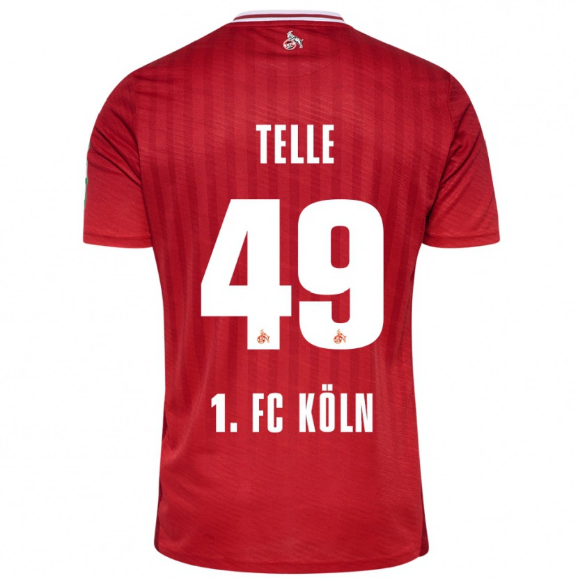 Danxen Barn Neo Telle #49 Röd Vit Bortatröja Matchtröjor 2025/26 Tröjor T-Tröja