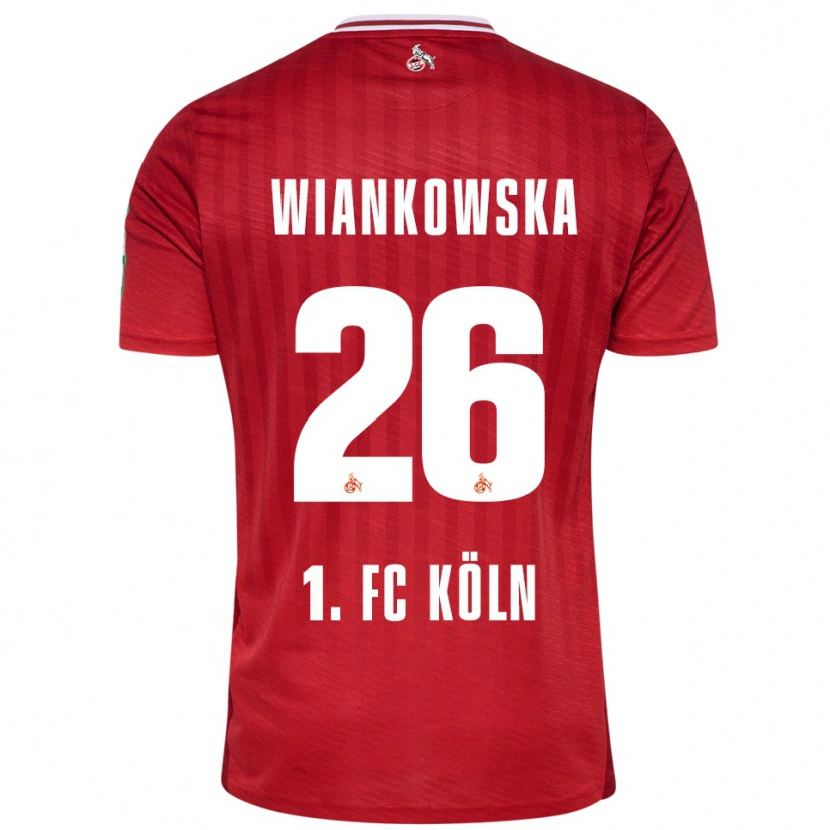 Danxen Barn Martyna Wiankow­ska #26 Röd Vit Bortatröja Matchtröjor 2025/26 Tröjor T-Tröja