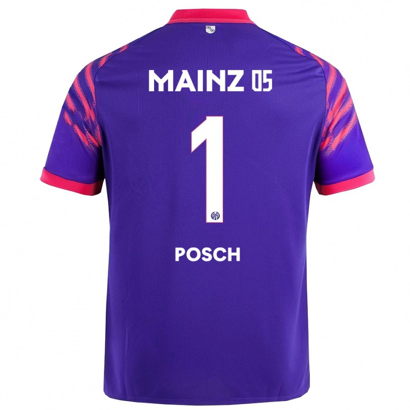 Danxen Barn Daniel Posch #1 Marinblå Rosa Bortatröja Matchtröjor 2025/26 Tröjor T-Tröja