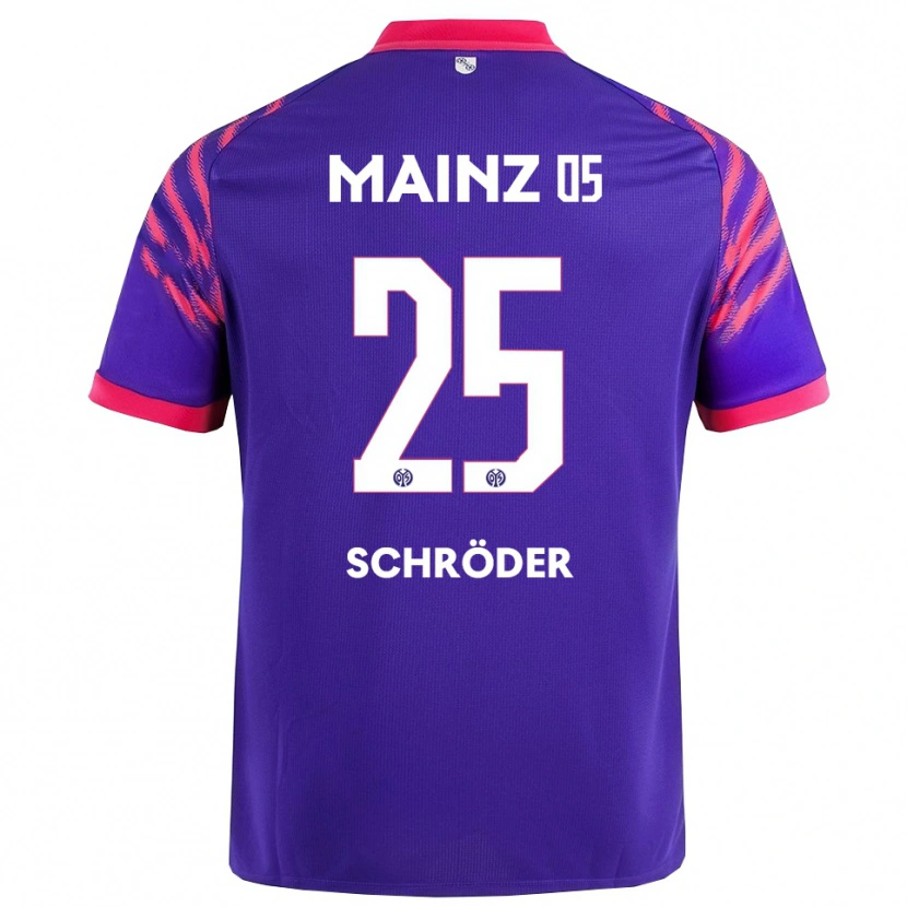 Danxen Barn Maxim Schröder #25 Marinblå Rosa Bortatröja Matchtröjor 2025/26 Tröjor T-Tröja