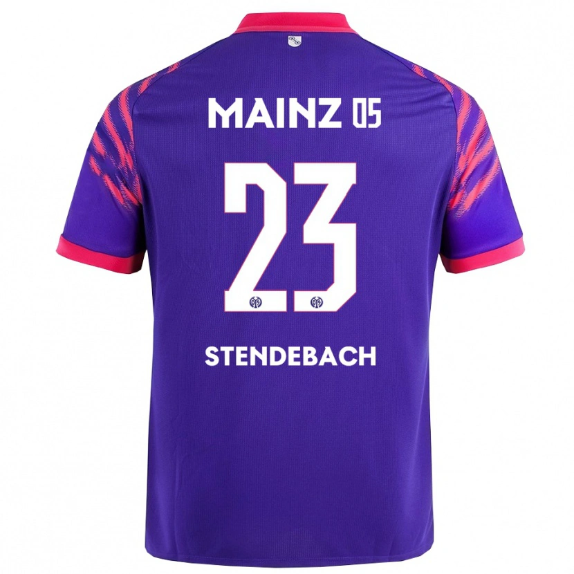 Danxen Barn Jule Stendebach #23 Marinblå Rosa Bortatröja Matchtröjor 2025/26 Tröjor T-Tröja