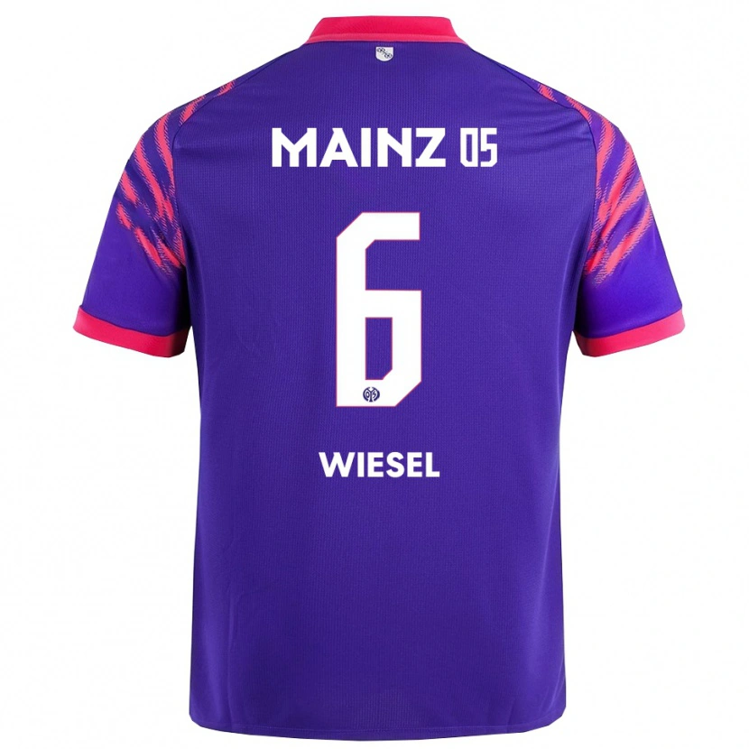 Danxen Barn Maggie Wiesel #6 Marinblå Rosa Bortatröja Matchtröjor 2025/26 Tröjor T-Tröja