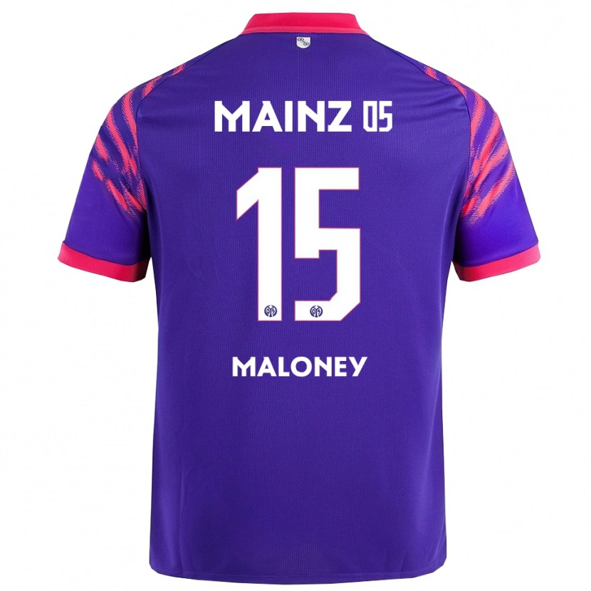 Danxen Barn Lennard Maloney #15 Marinblå Rosa Bortatröja Matchtröjor 2025/26 Tröjor T-Tröja