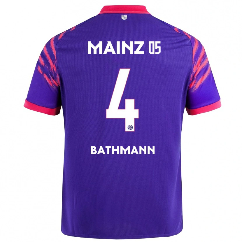Danxen Barn Kara Bathmann #4 Marinblå Rosa Bortatröja Matchtröjor 2025/26 Tröjor T-Tröja