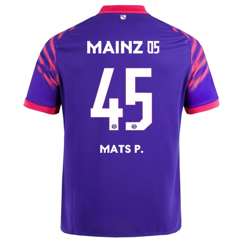 Danxen Barn Mats Preßler #45 Marinblå Rosa Bortatröja Matchtröjor 2025/26 Tröjor T-Tröja