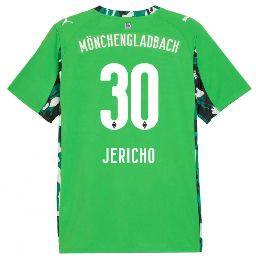 Danxen Barn Aidan Jericho #30 Grön Svart Bortatröja Matchtröjor 2025/26 Tröjor T-Tröja