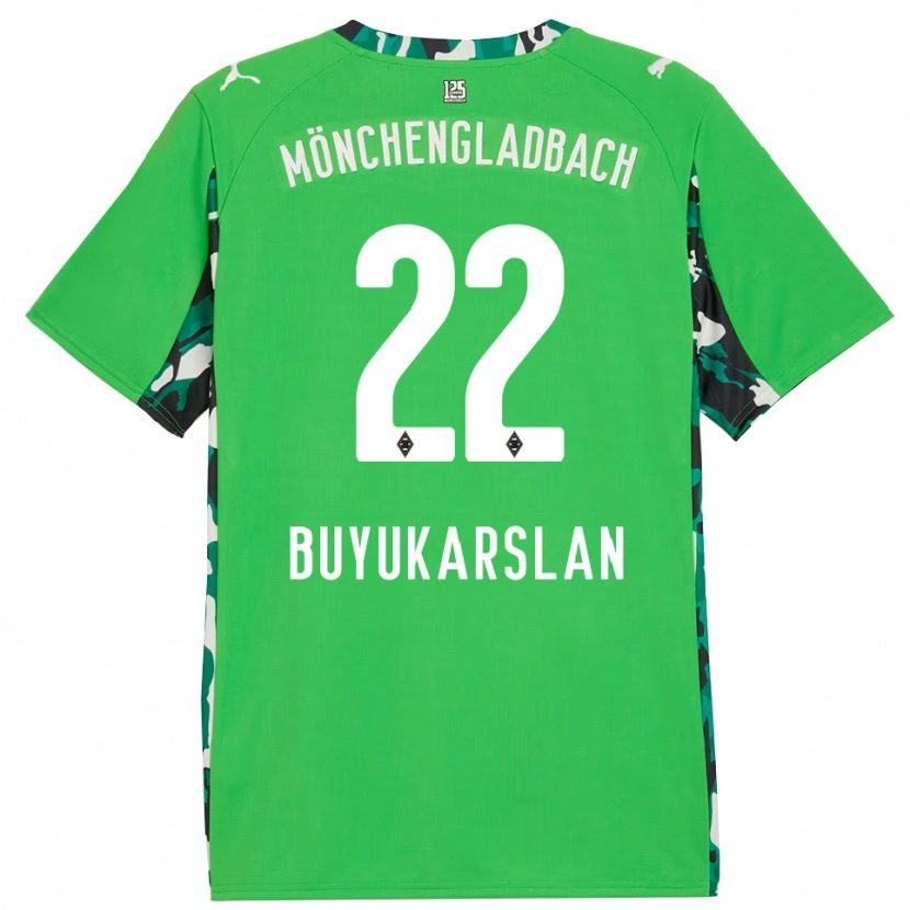 Danxen Barn Oguzcan Büyükarslan #22 Grön Svart Bortatröja Matchtröjor 2025/26 Tröjor T-Tröja