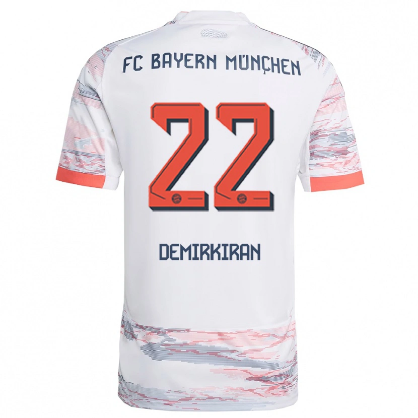Danxen Barn Ediz Demirkiran #22 Vit Grå Bortatröja Matchtröjor 2025/26 Tröjor T-Tröja