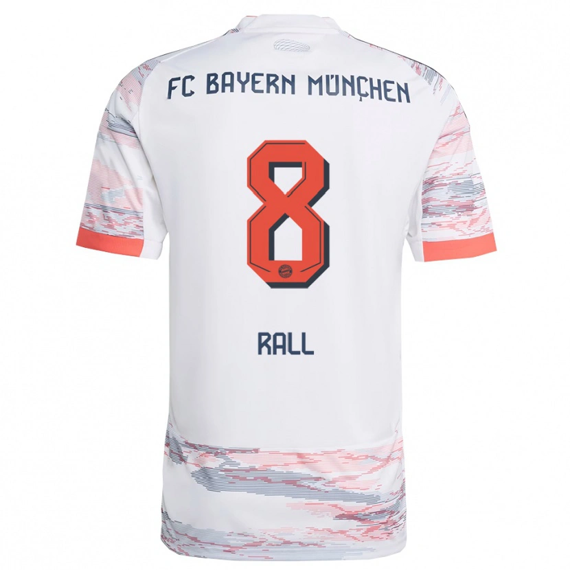 Danxen Barn Maximiliane Rall #8 Vit Grå Bortatröja Matchtröjor 2025/26 Tröjor T-Tröja