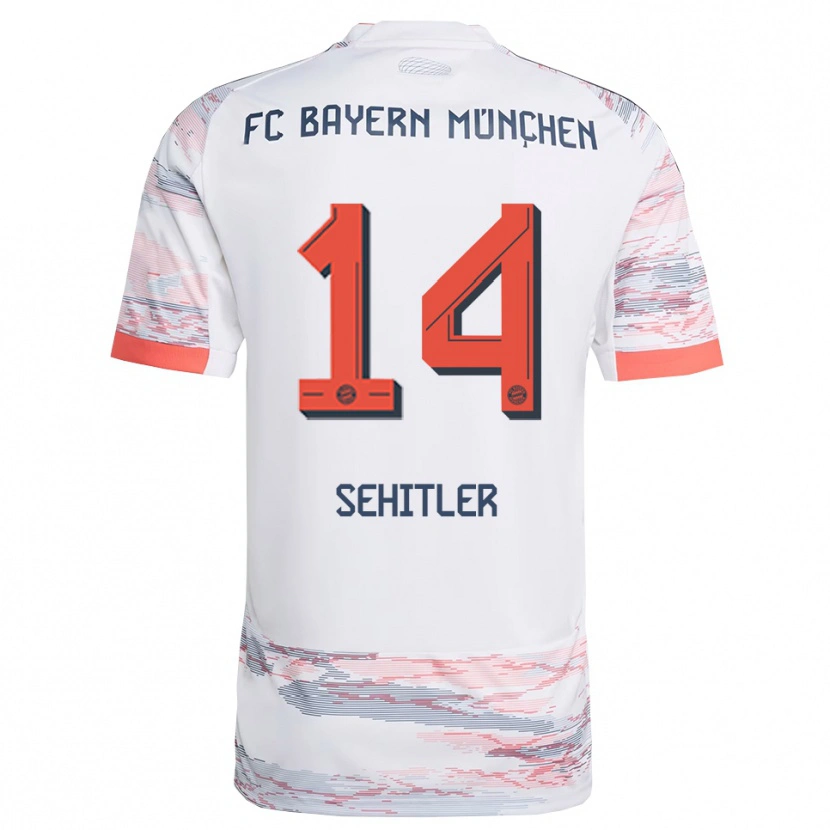 Danxen Barn Alara Şehitler #14 Vit Grå Bortatröja Matchtröjor 2025/26 Tröjor T-Tröja