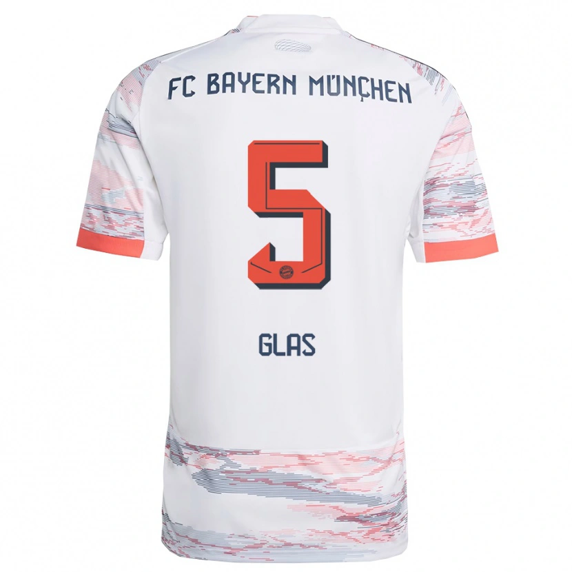 Danxen Barn Hanna Glas #5 Vit Grå Bortatröja Matchtröjor 2025/26 Tröjor T-Tröja