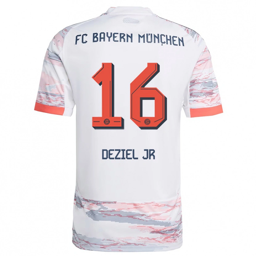 Danxen Barn Robert Deziel Jr #16 Vit Grå Bortatröja Matchtröjor 2025/26 Tröjor T-Tröja
