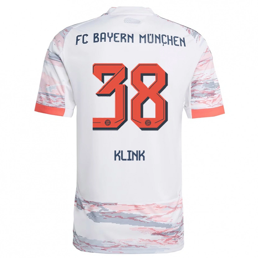 Danxen Barn Anna Klink #38 Vit Grå Bortatröja Matchtröjor 2025/26 Tröjor T-Tröja