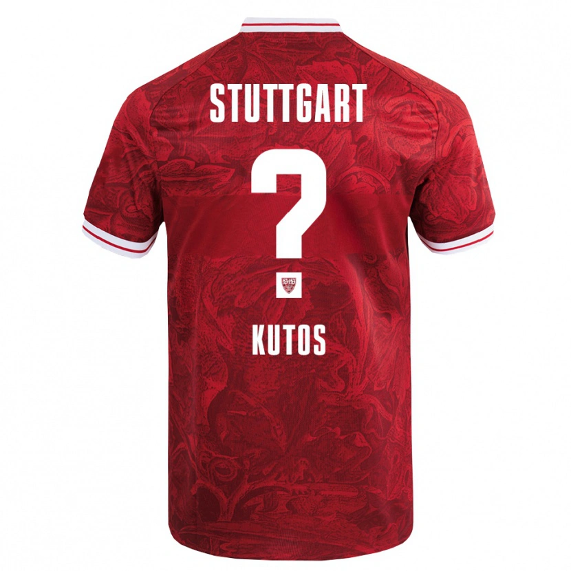 Danxen Barn Nino Kutos #0 Röd Svart Bortatröja Matchtröjor 2025/26 Tröjor T-Tröja