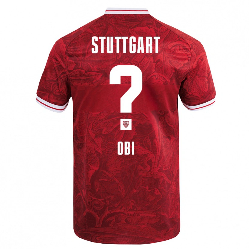 Danxen Barn Collin Obi #0 Röd Svart Bortatröja Matchtröjor 2025/26 Tröjor T-Tröja