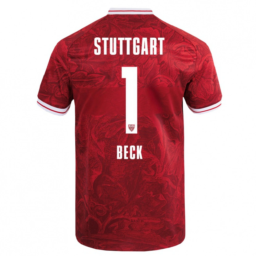 Danxen Barn Kiara Beck #1 Röd Svart Bortatröja Matchtröjor 2025/26 Tröjor T-Tröja