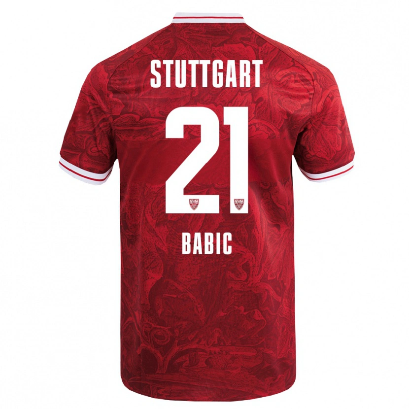 Danxen Barn Emma Babic #21 Röd Svart Bortatröja Matchtröjor 2025/26 Tröjor T-Tröja