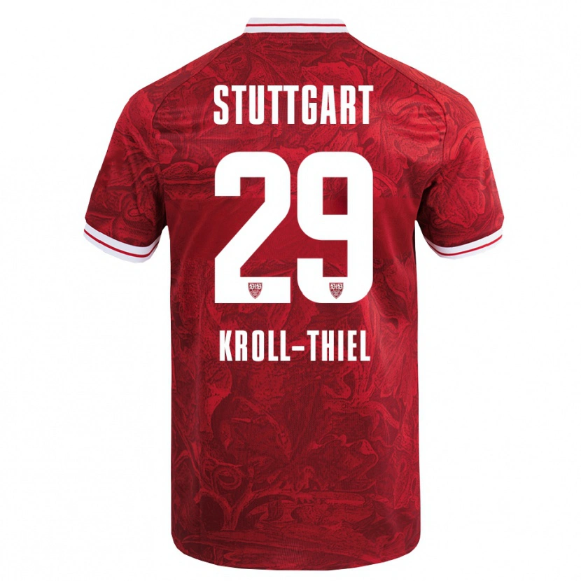 Danxen Barn Colin Kroll-Thiel #29 Röd Svart Bortatröja Matchtröjor 2025/26 Tröjor T-Tröja